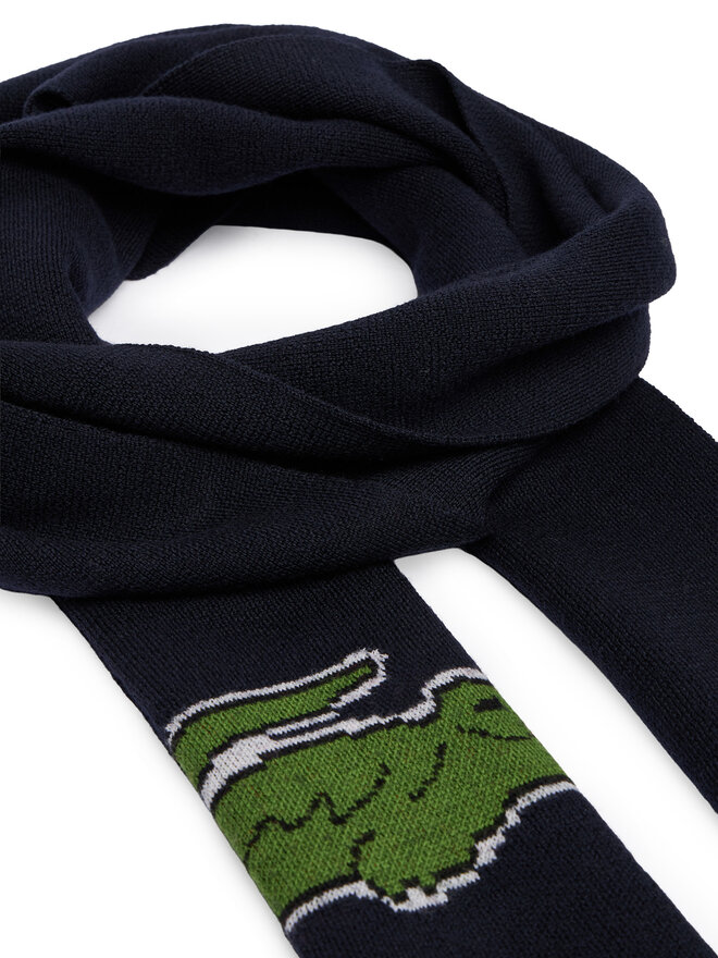Lacoste Set Schal und Mütze Lacoste RB1515-00 Dunkelblau
