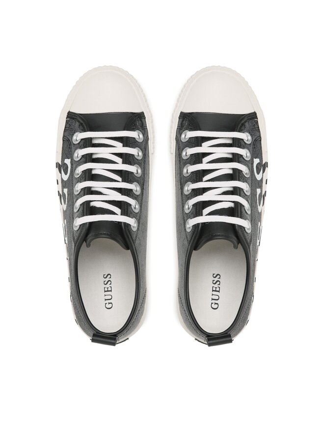 Guess Sneakers aus Stoff Guess New Winners Low FM6NWL ELL12 Grau