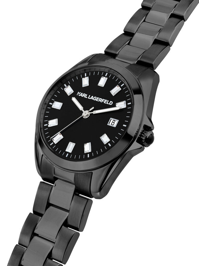 KARL LAGERFELD Ρολόι KARL LAGERFELD R0553101513 Μαύρο