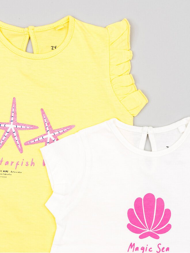 Zippy Zippy Σετ 2 T-Shirts ZBGAP0303 23014 Έγχρωμο Regular Fit