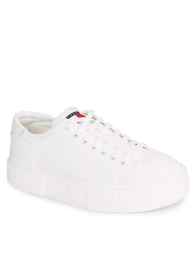 Tommy Jeans Sneakersy Tommy Jeans Tjw Foxing Flatform Sneaker EN0EN02480 Biały