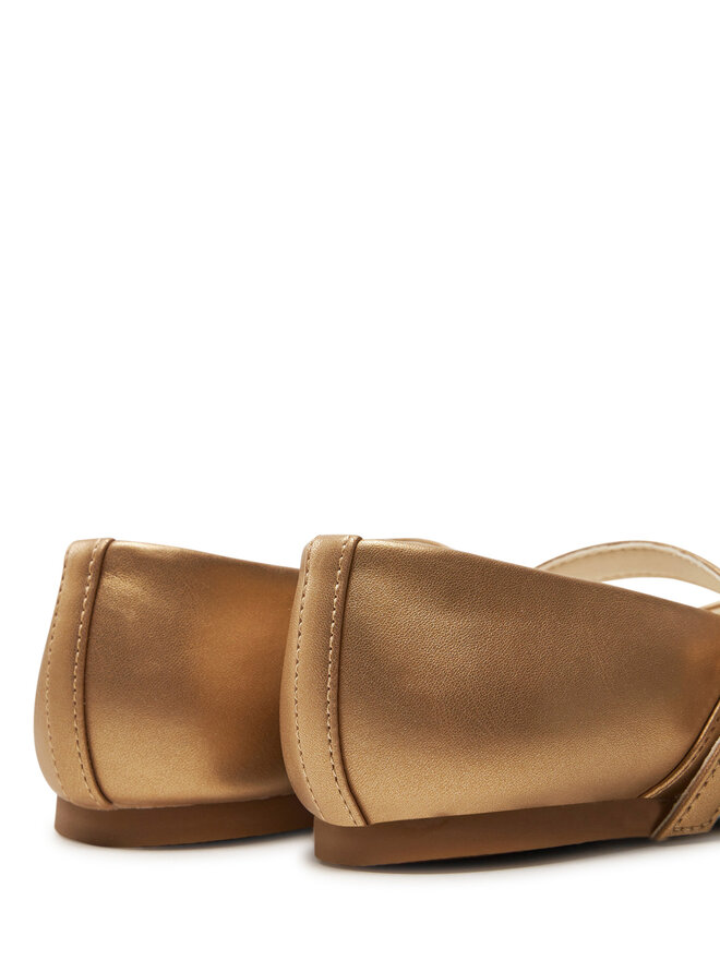 Tommy Hilfiger Baleriny Tommy Hilfiger Ballerina T3A3-33555-1372 S Złoty