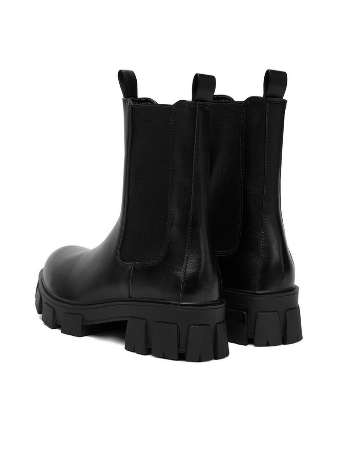DeeZee Боти тип челси DeeZee 12837-22-BLACK PU Черен