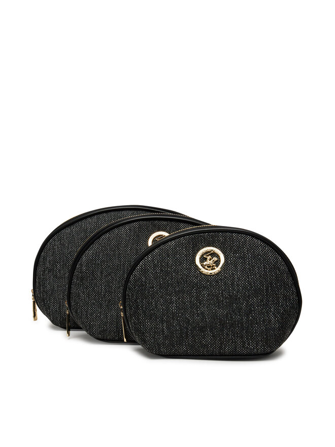 Beverly Hills Polo Club Zestaw kosmetyczek Beverly Hills Polo Club BHPC-U1-007-SS25 (3-pack) Czarny
