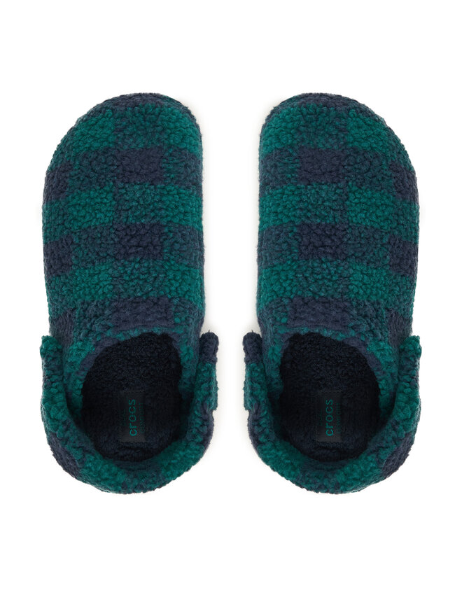 Crocs Тапочки Crocs Classic Buffalo Check Cozzzy 210755 Зелений