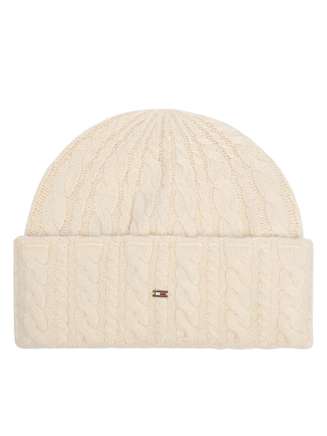 Tommy Hilfiger Mütze Tommy Hilfiger Enamel Flag AW0AW19111 Creme