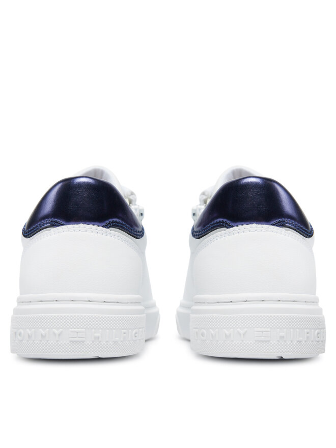 Tommy Hilfiger Снікерcи Tommy Hilfiger Flag Low Cut Lace-Up Sneaker T3A9-33538-1351 S Білий