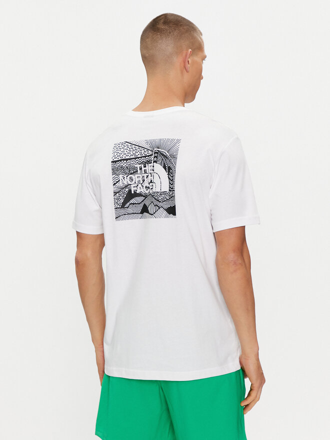 The North Face The North Face Marškinėliai Redbox NF0A87NV Balta Regular Fit
