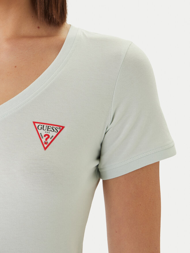 Guess Guess T-Shirt W2YI45 J1314 Grün Slim Fit