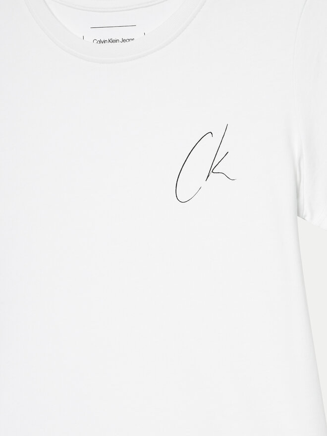 Calvin Klein Jeans Calvin Klein Jeans Camiseta Signage IG0IG02624 Blanco Slim Fit