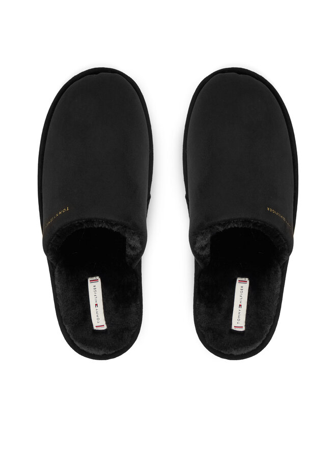 Tommy Hilfiger Hausschuhe Tommy Hilfiger Soft House Shoe FW0FW08853 Schwarz