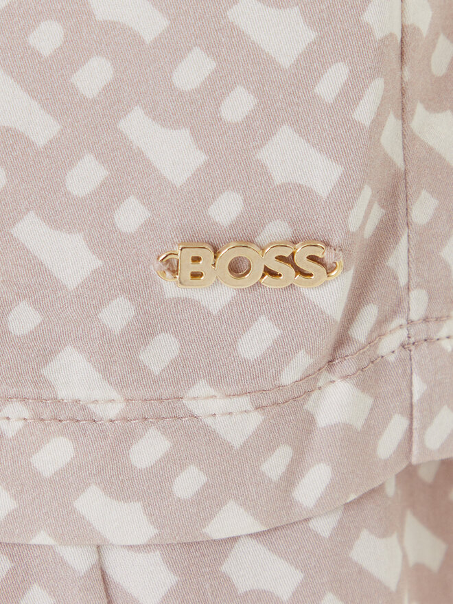 BOSS BOSS Pyjamahemd Sateen 50545615 Beige Relaxed Fit