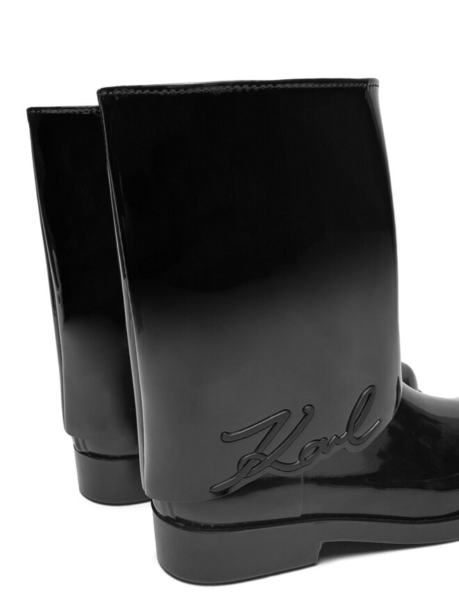 KARL LAGERFELD Gumáky KARL LAGERFELD Kalosh KL47064S Čierna