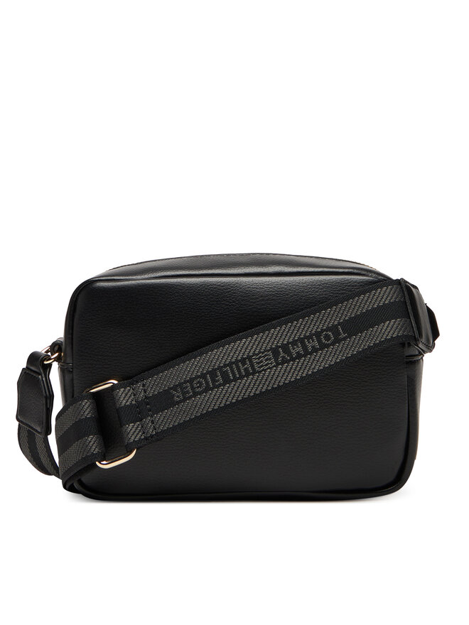 Tommy Hilfiger Handtasche Tommy Hilfiger Th Logotape AW0AW17689 Schwarz