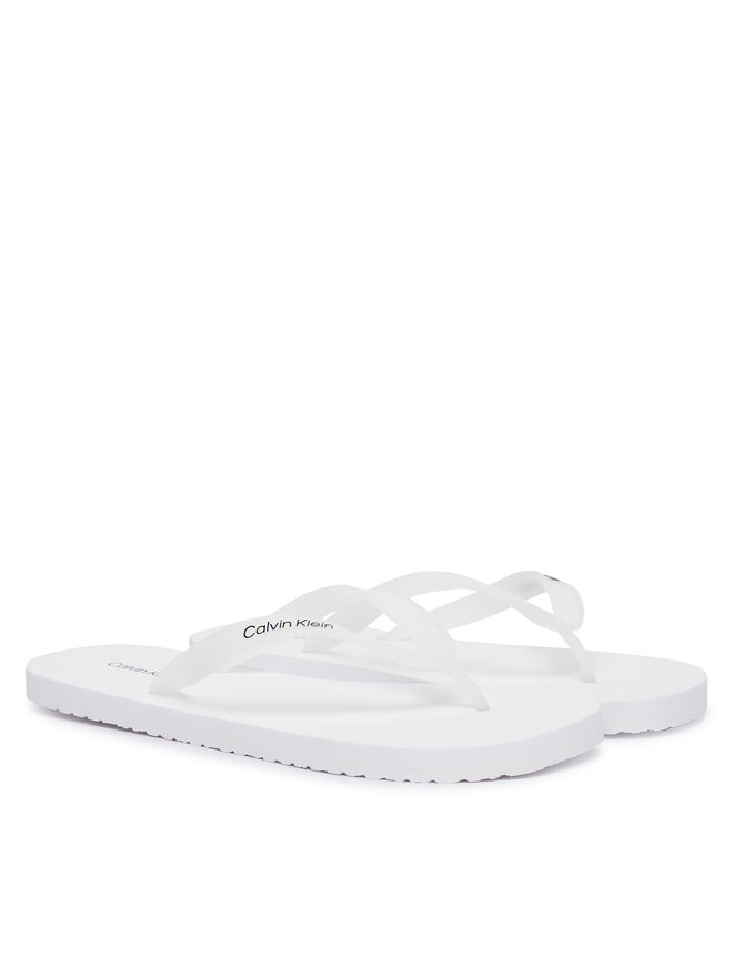 Calvin Klein Zehentrenner Calvin Klein Logo Strap HM0HM02105 Weiß