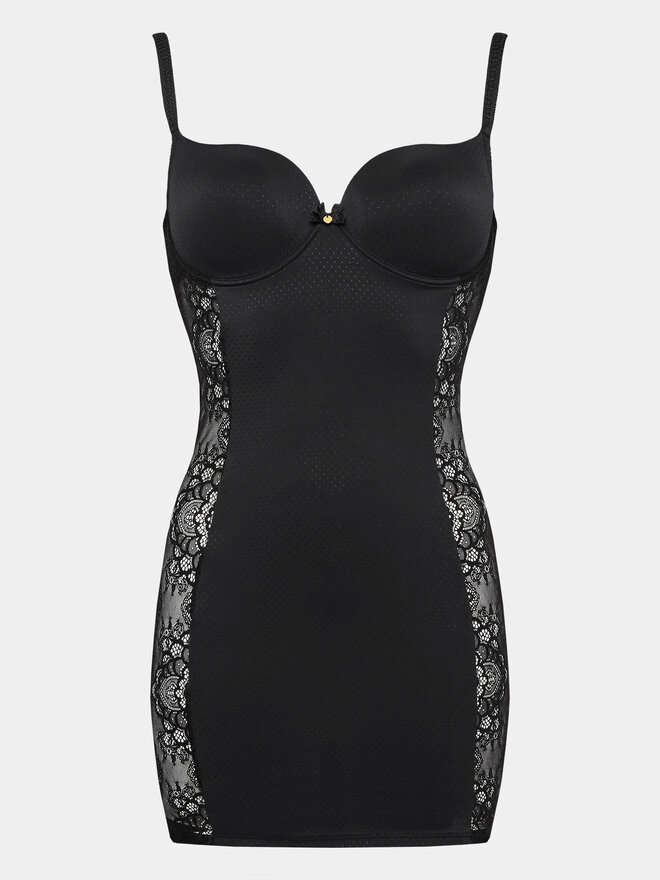 Selmark Selmark Нічна сорочка Penelope 31095C Чорний Slim Fit