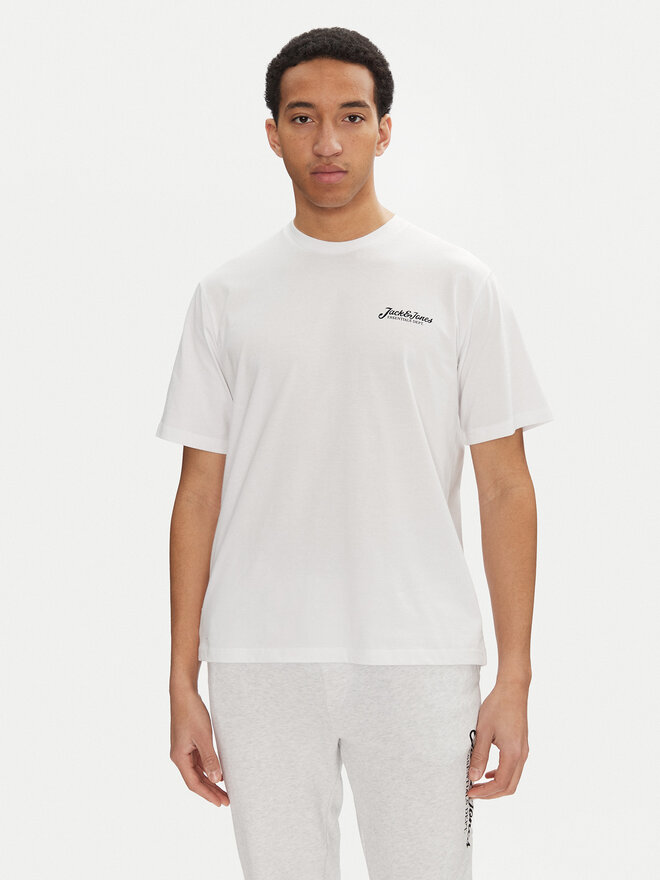 Jack&Jones Jack&Jones T-Shirt und Jogginghose Set Beau 12277849 Weiß Relaxed Fit
