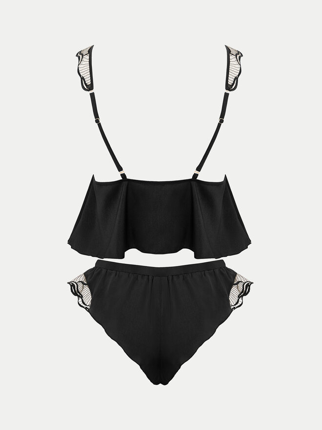 Bluebella Bluebella Πιτζάμα Marabel 42382 Μαύρο Basic Fit