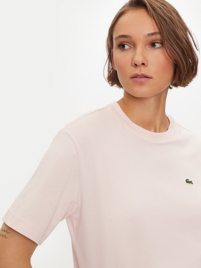 Lacoste Lacoste Marškinėliai TF7215 Rožinė Loose Fit