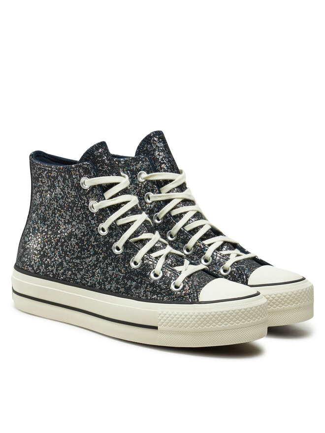 Converse Tornacipő Converse Chuck Taylor All Star Lift Platform Glitter A09551C 401 Fekete