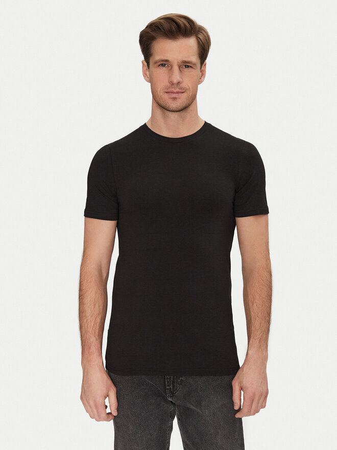 Resteröds Resteröds 2er-Set T-Shirts 27040 2 Schwarz Slim Fit