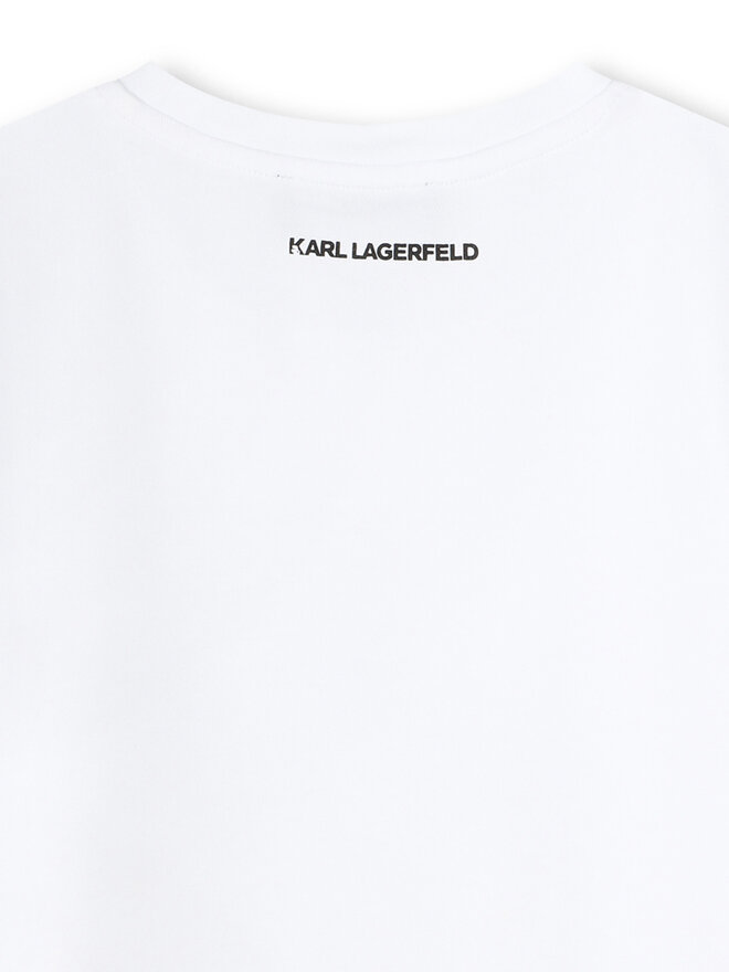 Karl Lagerfeld Kids Karl Lagerfeld Kids Póló Z30489 D Fehér Regular Fit