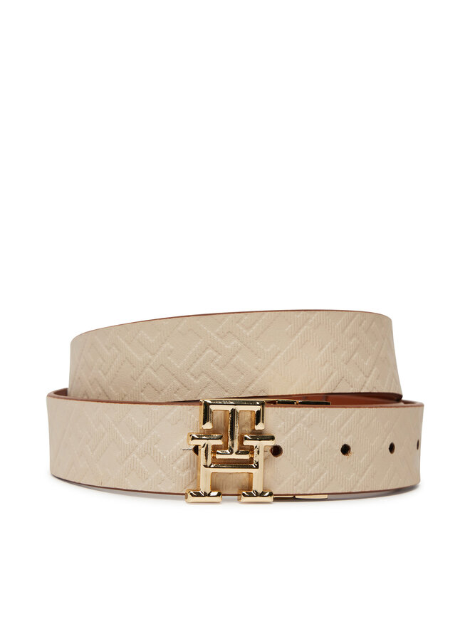 Tommy Hilfiger Damengürtel Tommy Hilfiger Th Logo Rev 3.0 AW0AW17247 Braun