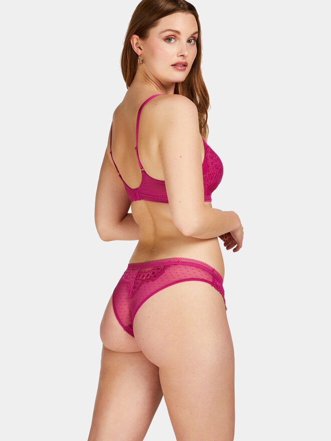 Hunkemöller Hunkemöller Σουτιέν χωρίς μπανέλα Bessie Non Wired Low D Pu 202655 Ροζ