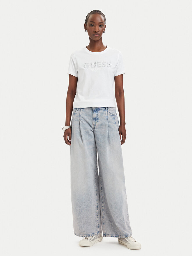 Guess Guess Футболка W6GI15 K3035 Білий Regular Fit