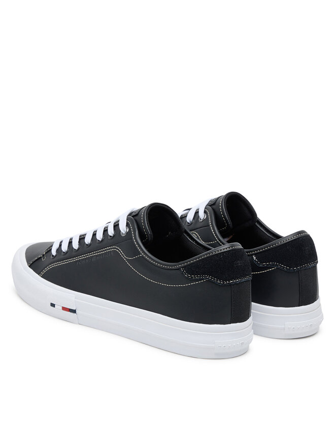 Tommy Hilfiger Tenisice Tommy Hilfiger Th Hi Vulc Street Stitch FM0FM05645 Crna