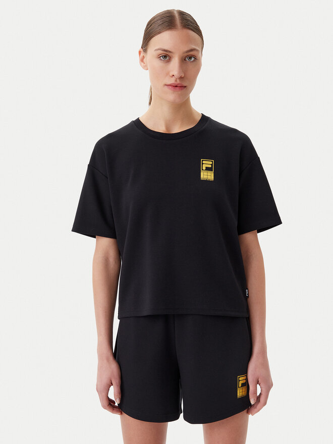 Fila Fila T-Shirt Lisakovsk FAW1044 Μαύρο Loose Fit