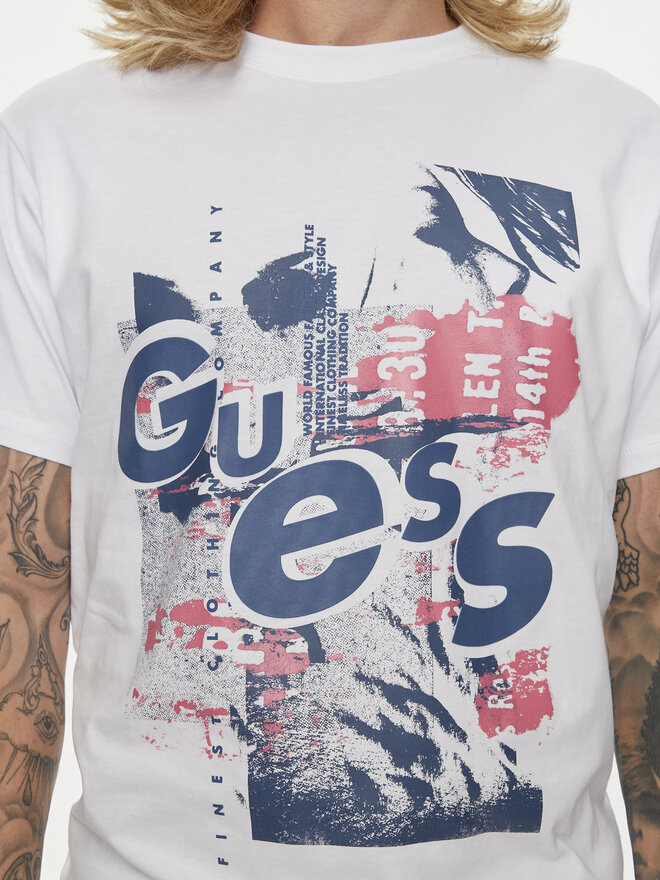 Guess Guess T-Shirt M4YI02 I3Z14 Weiß Regular Fit