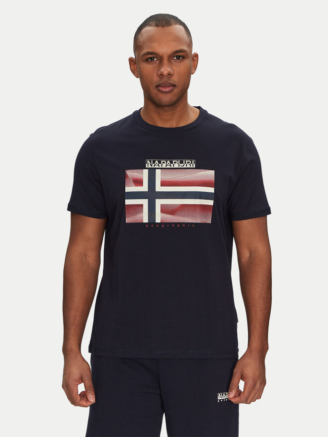 Napapijri Napapijri Póló S-Lari NP0A4IE51761 Sötétkék Regular Fit