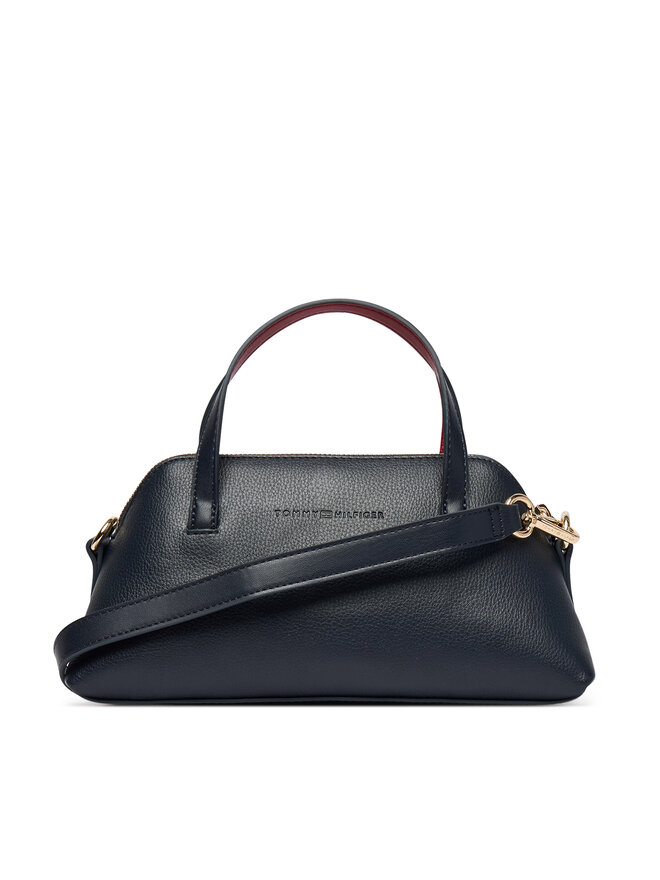 Tommy Hilfiger Handtasche Tommy Hilfiger Th Buckle Mini Tote AW0AW19034 Dunkelblau