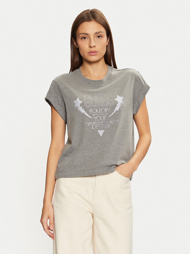 Guess Guess Camiseta W5RI06 I3Z14 Gris Regular Fit