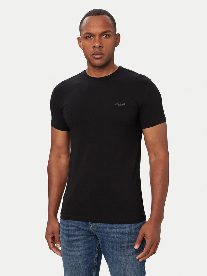 Guess Guess T-Shirt M6YI24 K3728 Schwarz Extra Slim Fit