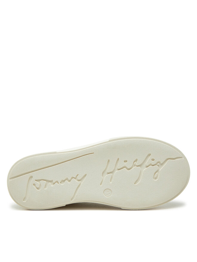 Tommy Hilfiger Sneakersy Tommy Hilfiger Low Cut Sneaker T3A9-33744-1355 M Biały