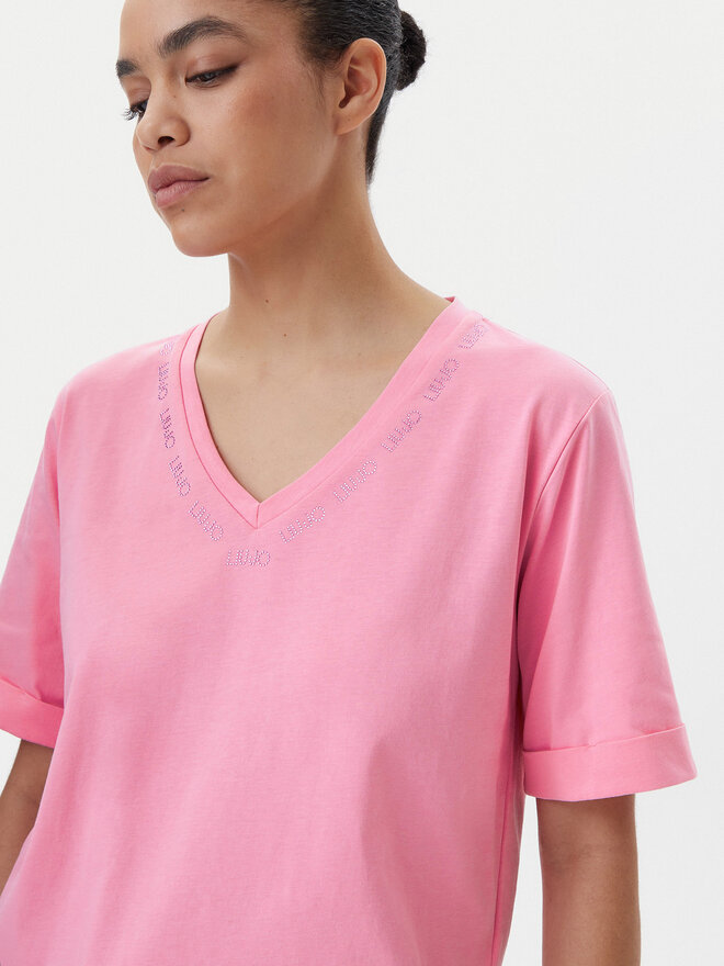Liu Jo Sport Liu Jo Sport T-Shirt q-roa-35247 Bunt Regular Fit