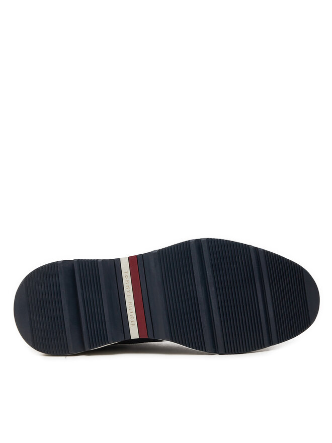 Tommy Hilfiger Sneakersy Tommy Hilfiger Nubuck Mix Hybrid Shoe FM0FM05092 Tmavomodrá