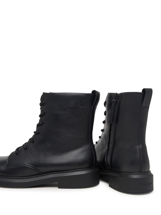 Calvin Klein Schnürschuhe Calvin Klein Sporty Boot Lace Up Lth HW0HW03188 Schwarz