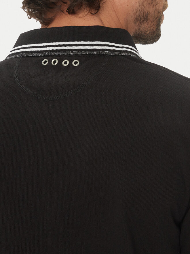 La Martina La Martina Poloshirt Adrian MAP009 PK001 Schwarz Regular Fit