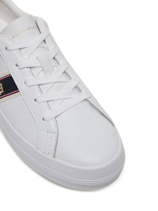 Tommy Hilfiger Sneakers Tommy Hilfiger Vulc Webbing Sneaker FW0FW08903 Alb