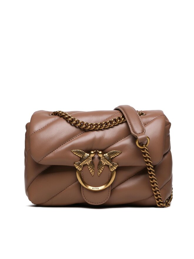 PINKO Torebka PINKO Love Mini Puff Cl AI 23-24 PLTT 100039 A0F2 Beżowy
