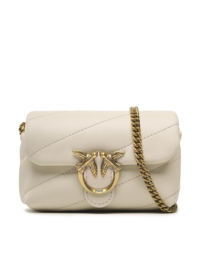 PINKO Torebka PINKO Love Micro Puff C PE 23 PCPL 100041 A0F2 Écru