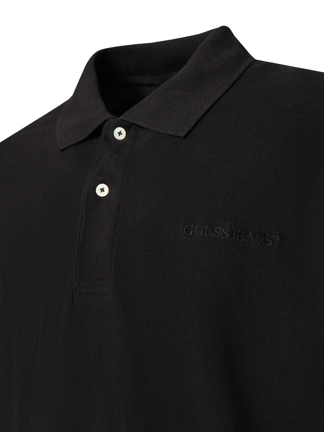 Guess Jeans Guess Jeans Polo M4BP29 KCJV1 Μαύρο Regular Fit