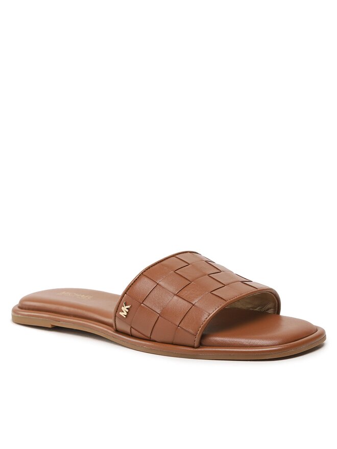 MICHAEL Michael Kors Παντόφλες MICHAEL Michael Kors Hayworth Woven 40S3HAFA2L Καφέ
