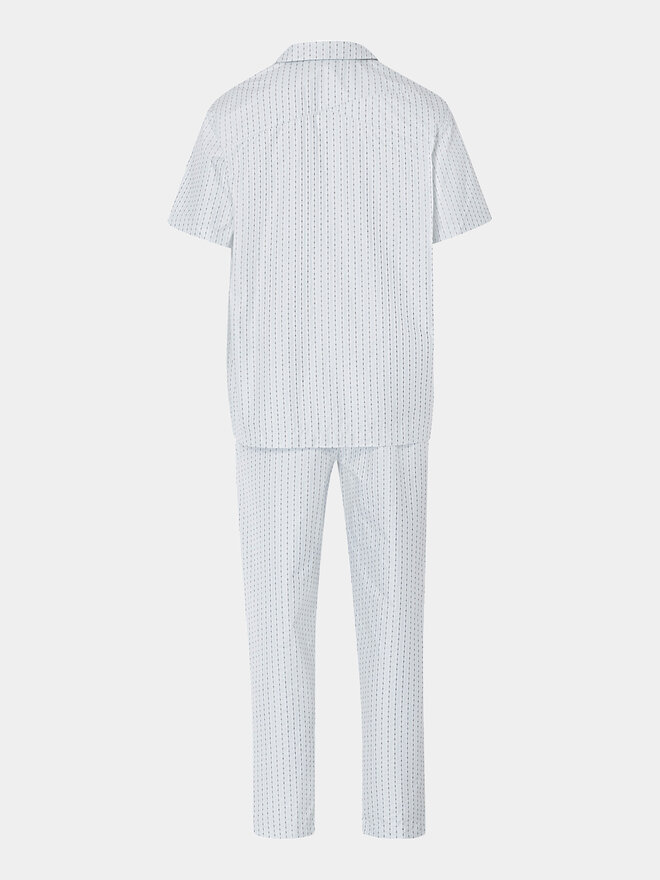 Hanro Hanro Πιτζάμα 75766 Λευκό Regular Fit