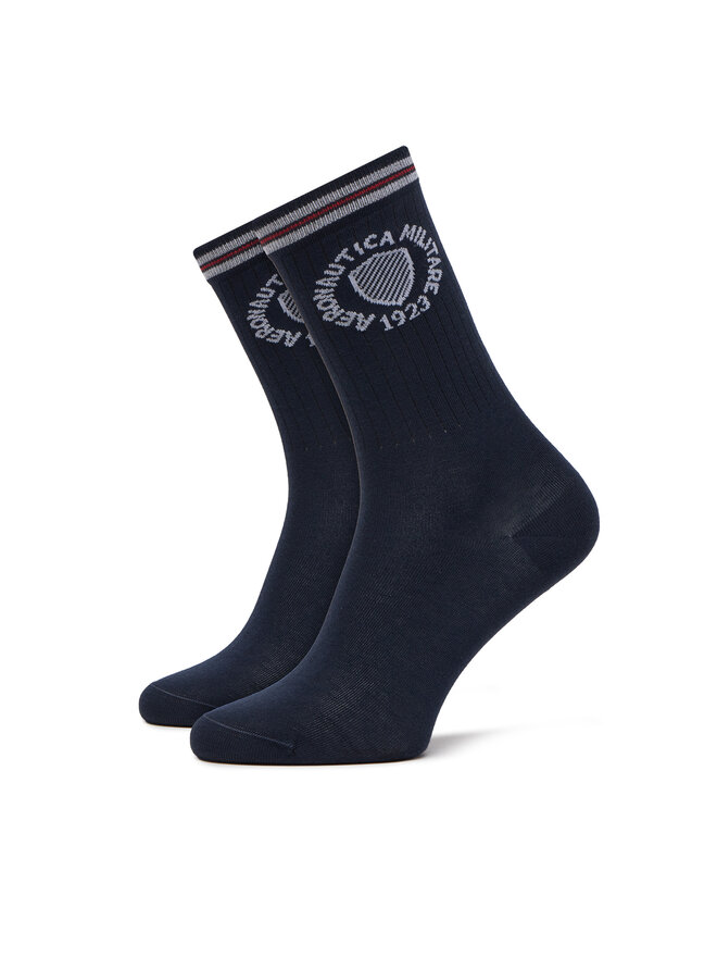 Aeronautica Militare Zestaw 2 par wysokich skarpet unisex Aeronautica Militare 251CZ015DL561 Granatowy