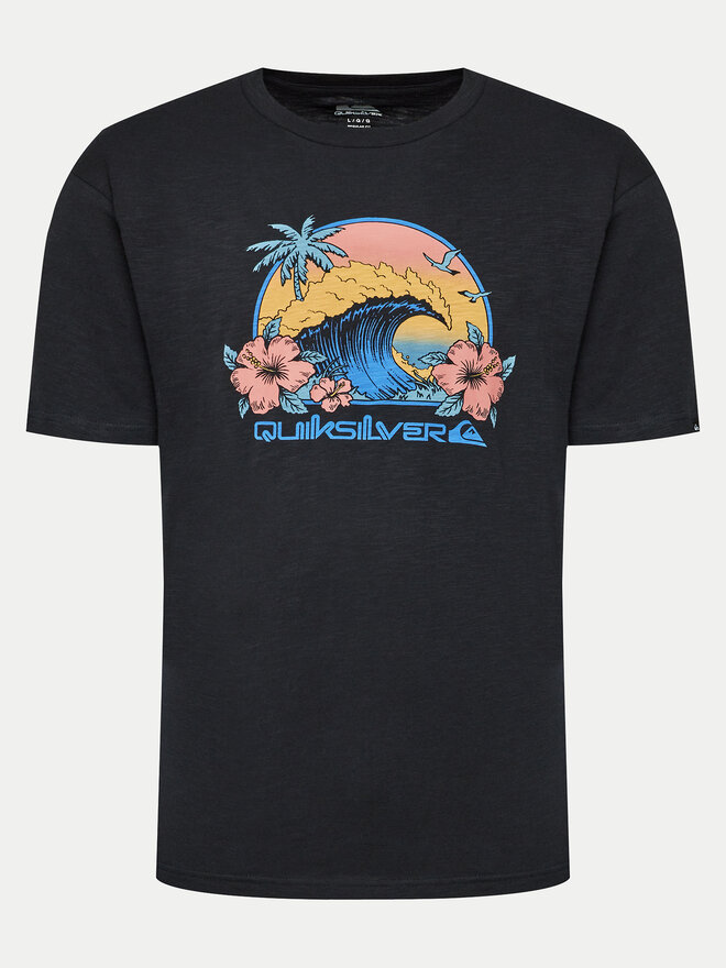 Quiksilver Quiksilver Marškinėliai Riding Today EQYZT07676 Juoda Regular Fit