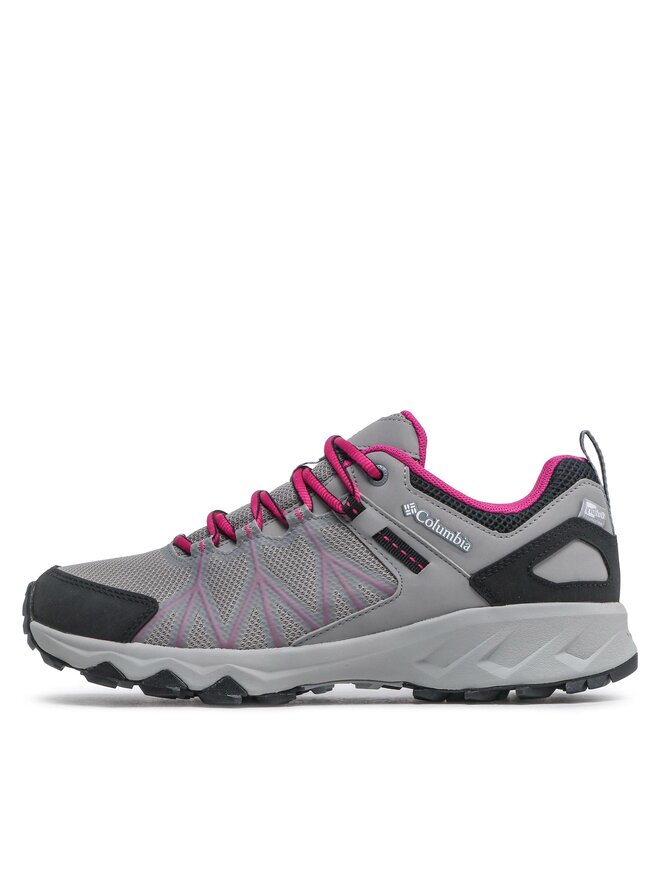 Columbia Peakfreak II Women's Outdry Hiking Shoes,Monument, Wild Fuchsia,36 EU